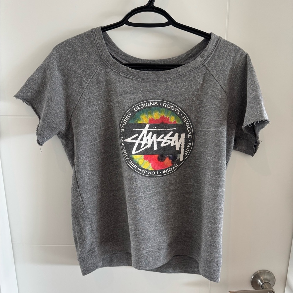 Stussy Grey Logo Top Women’s M